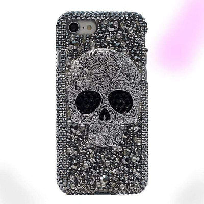 3D Skull Bling Phone Case - Samsung