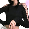 Gothic Bodycon Crop Top