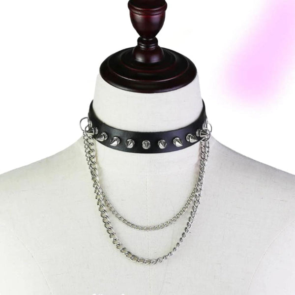 Emo Punk Chained Choker