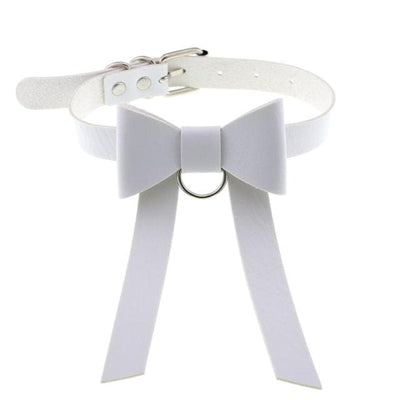 Bowknot Leather Choker