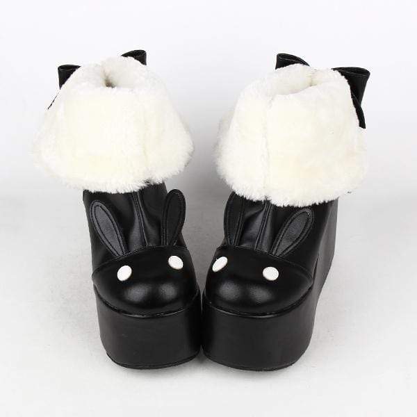 B&W Bunny Toe Shoes