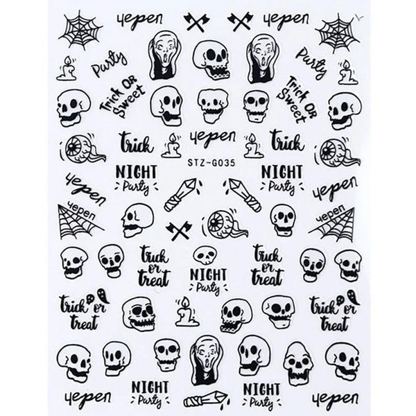 Night Creepers Nail Art Stickers