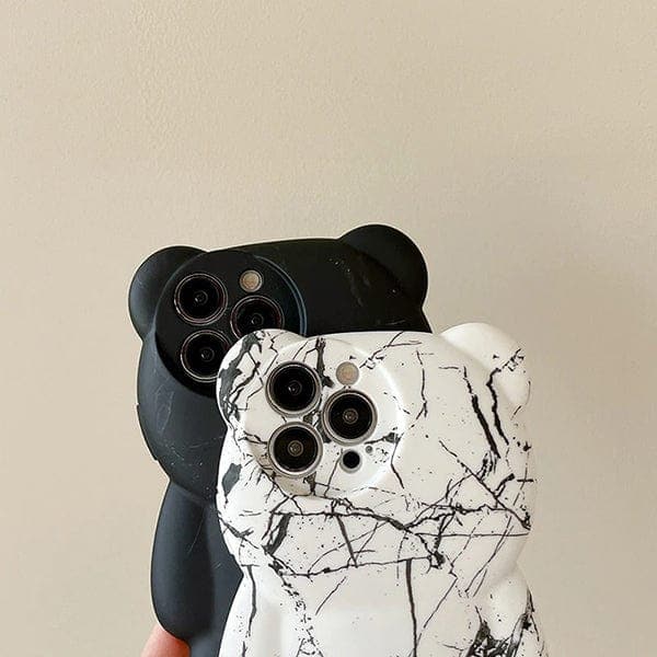 Marble Bear Phone Case