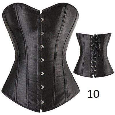 Plastic Boned Gothic Waist Trainer Corsets