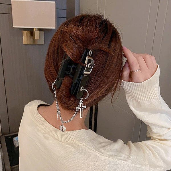 Punk Belt Hair Claw Clip