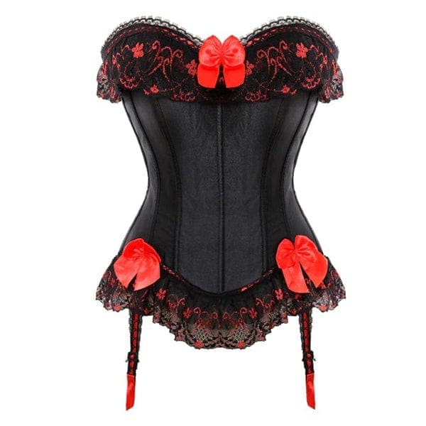 Goth Duchess Satin Overbust Corset