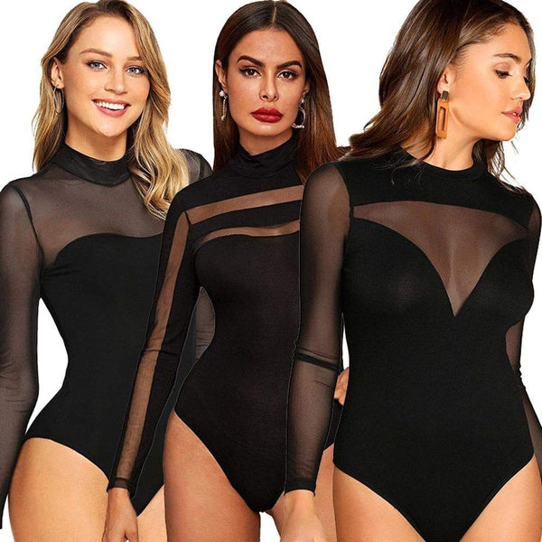 Missguided Black Sexy Bodysuit