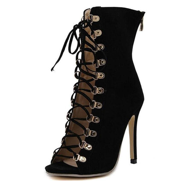 Flashy Gladiator High Heel Boots