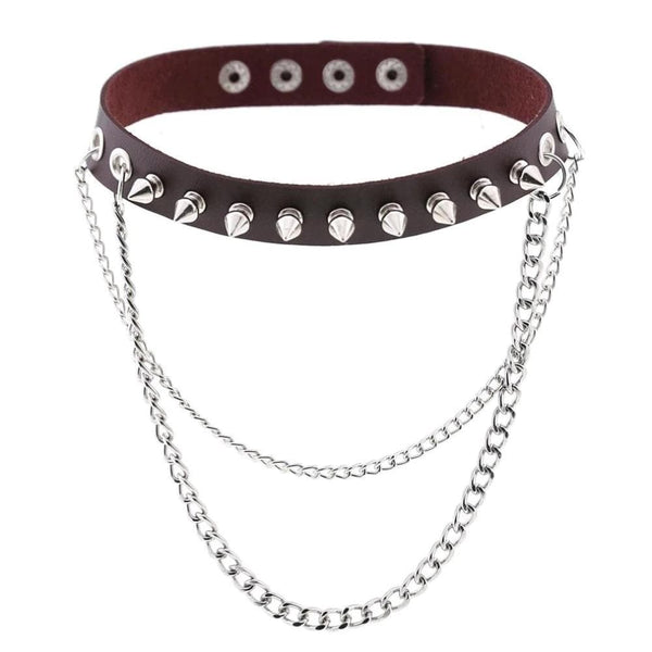 Emo Punk Chained Choker