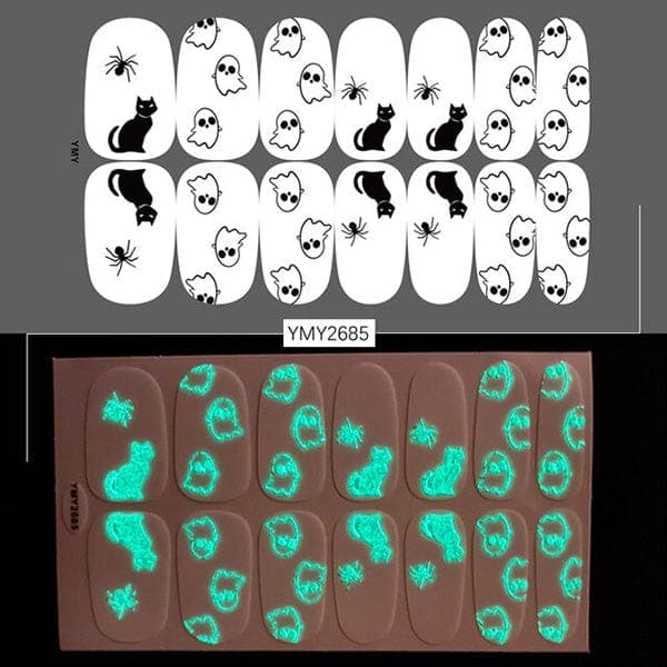 Spooktacular Glow In The Dark Nail Stickers