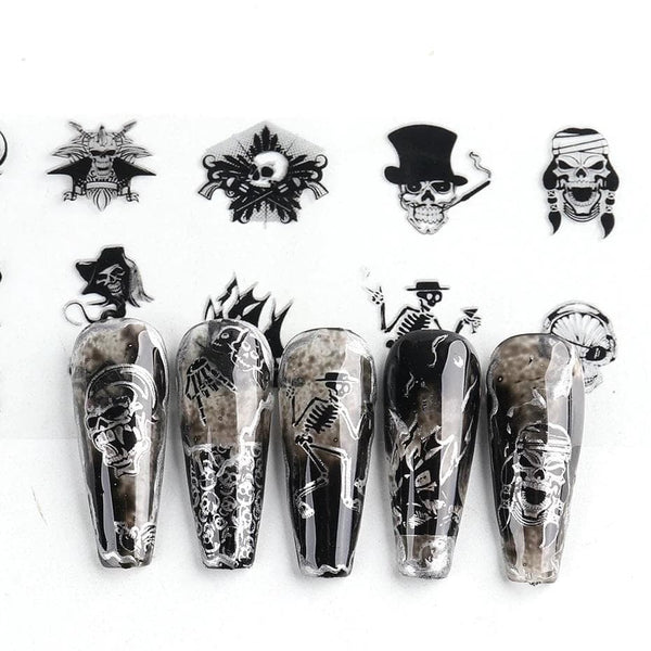 Oh My Skull Nail Art Stickers