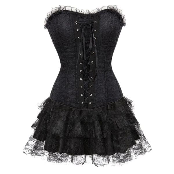 Dark Lace Overbust Corset