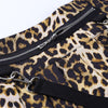 Leopardess High Waist Pleated Skirt