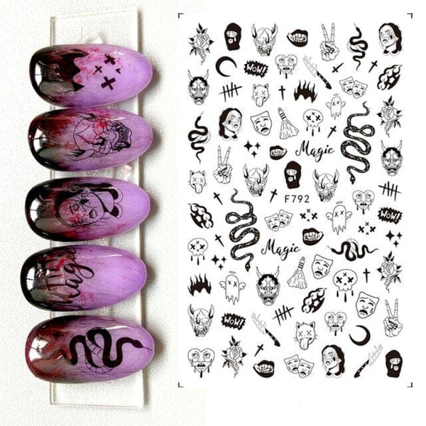 Horror Fashion Nail Stickers