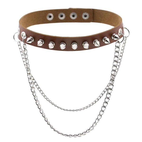 Emo Punk Chained Choker