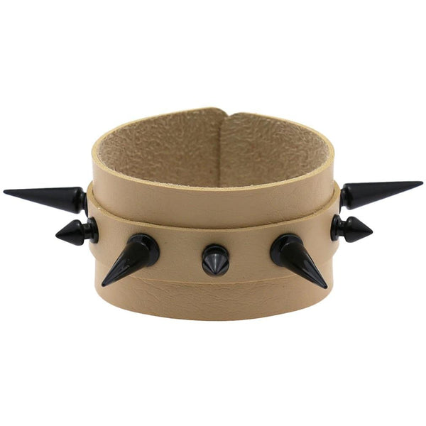 Punk Spike Leather Bracelet