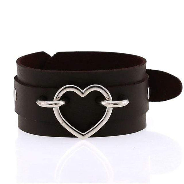 Gothic Locked Heart Bracelet