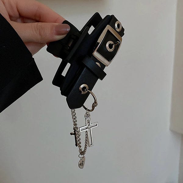 Punk Belt Hair Claw Clip