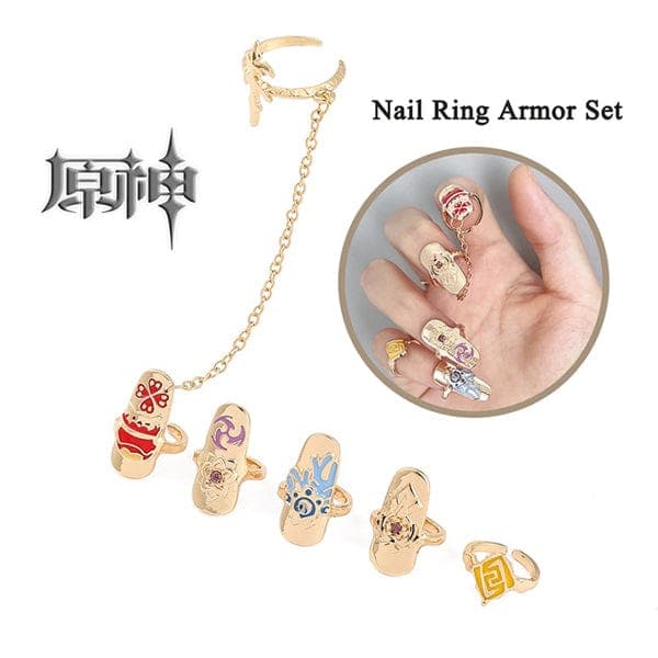 Fashion Armor Nail Ring Set