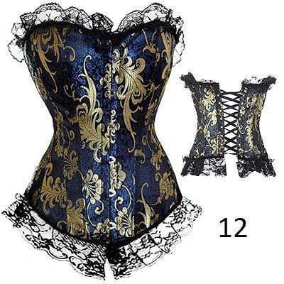 Plastic Boned Gothic Waist Trainer Corsets