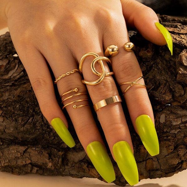 Bohemian Edgy Ring Sets