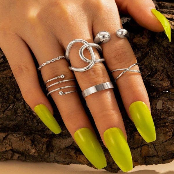 Bohemian Edgy Ring Sets