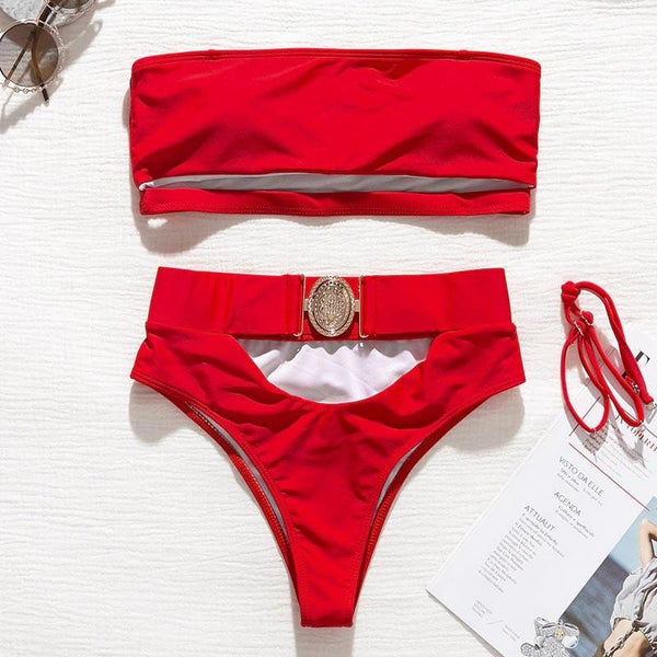 Hollow Belt Swimsuit