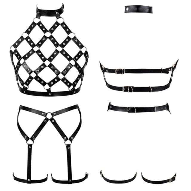 Mistress Cage Harness - Gothic Babe Co