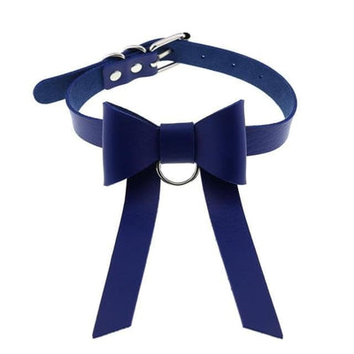 Bowknot Leather Choker