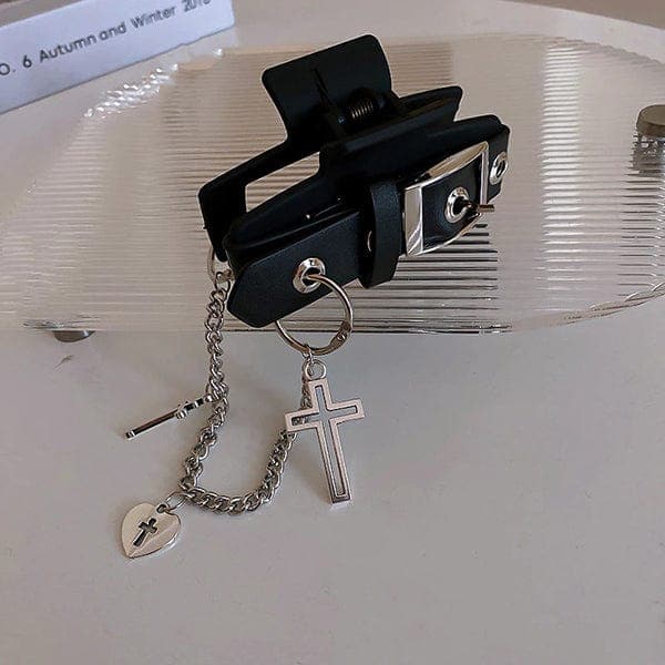 Punk Belt Hair Claw Clip