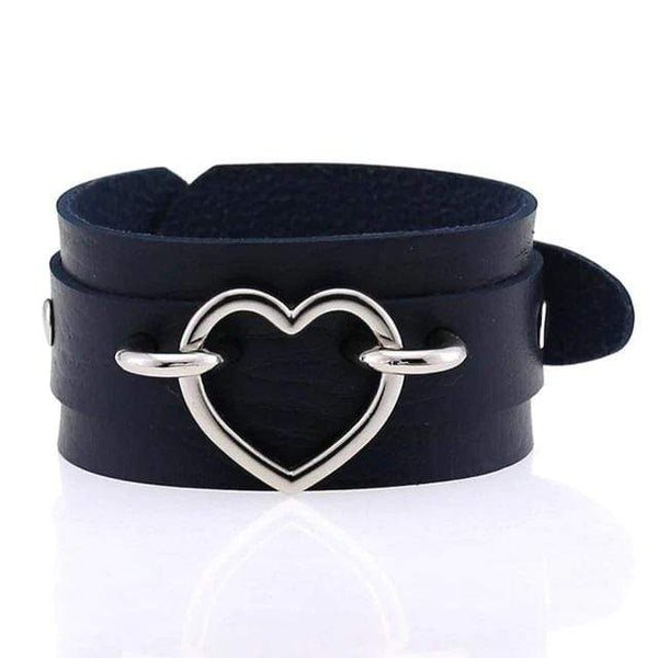 Gothic Locked Heart Bracelet