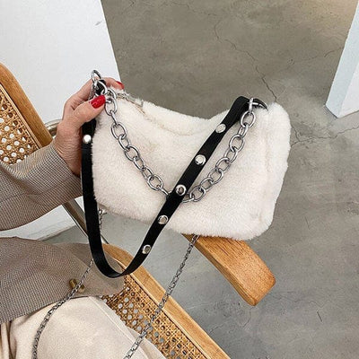 Miss Fuzzy Chain Shoulder Bag