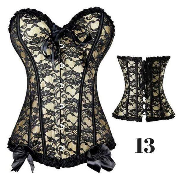 Plastic Boned Gothic Waist Trainer Corsets