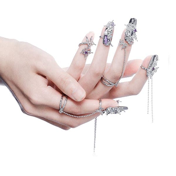 Fashion Armor Nail Ring Set