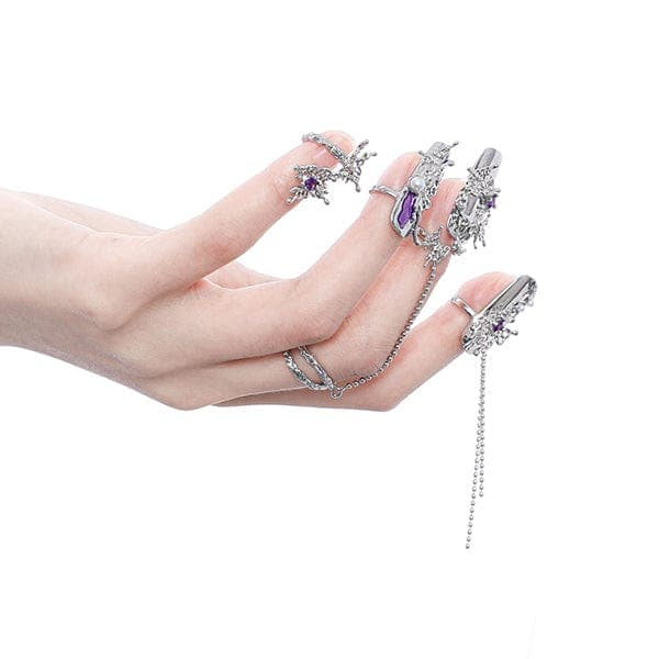 Fashion Armor Nail Ring Set