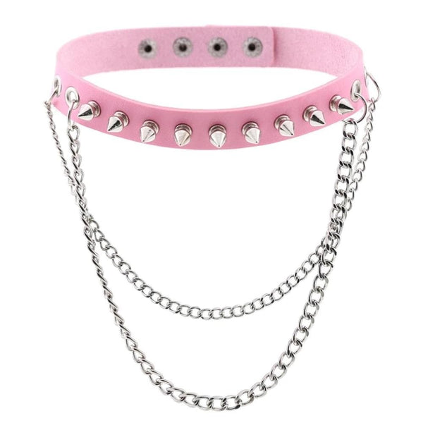 Emo Punk Chained Choker