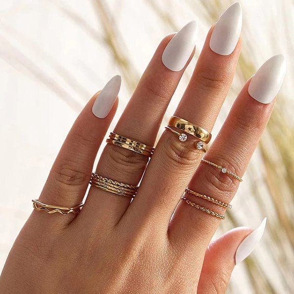 Bohemian Edgy Ring Sets