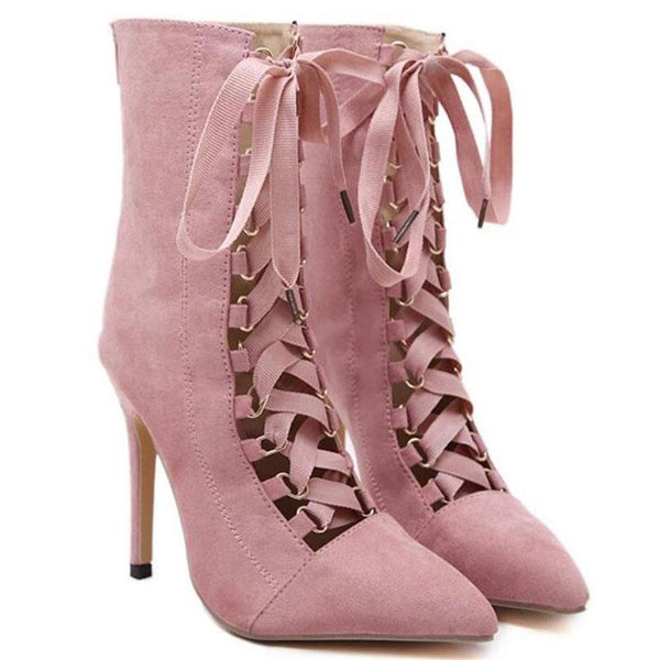 Flashy Gladiator High Heel Boots