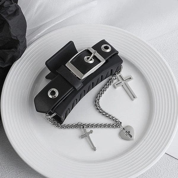 Punk Belt Hair Claw Clip