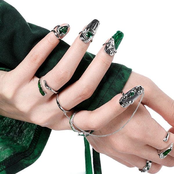 Fashion Armor Nail Ring Set