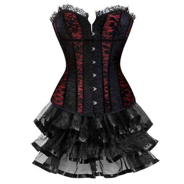 Dark Lace Overbust Corset