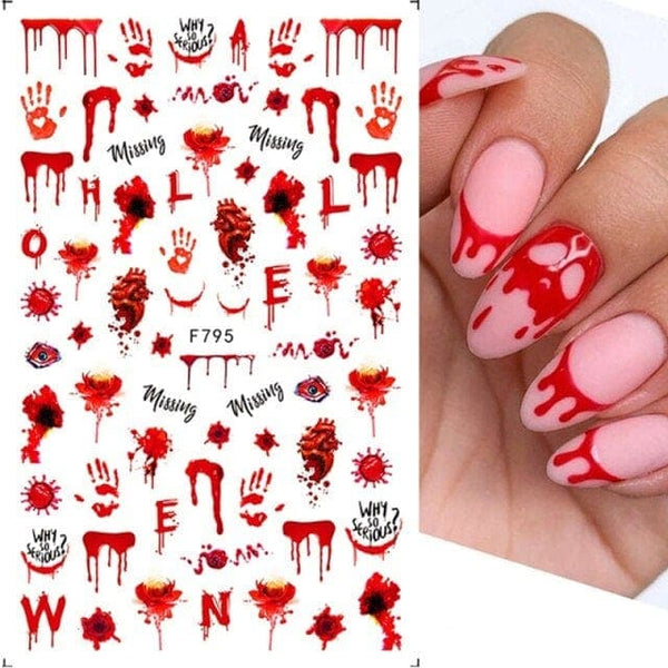 Horror Fashion Nail Stickers