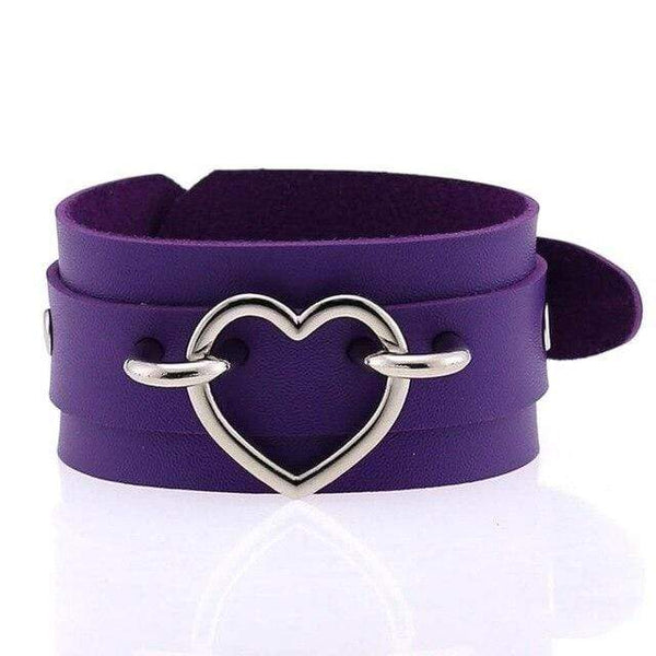 Gothic Locked Heart Bracelet