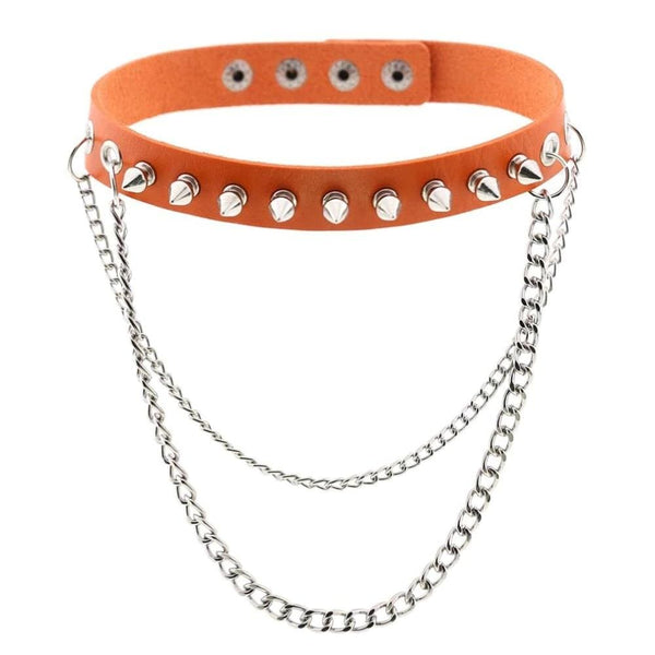 Emo Punk Chained Choker