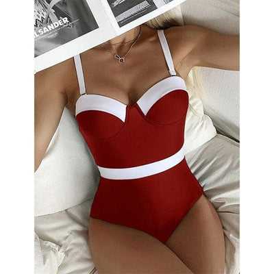 Becka Color Block Swimsuit