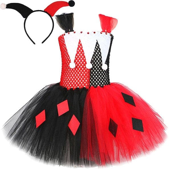 Harley Quinn Inspired Girls Tutu Dress