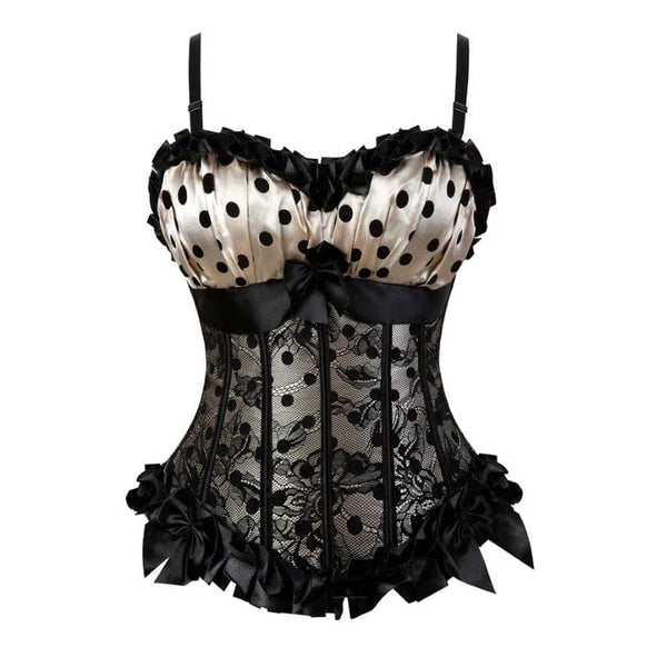 Polka Dot Overbust Corset Dress