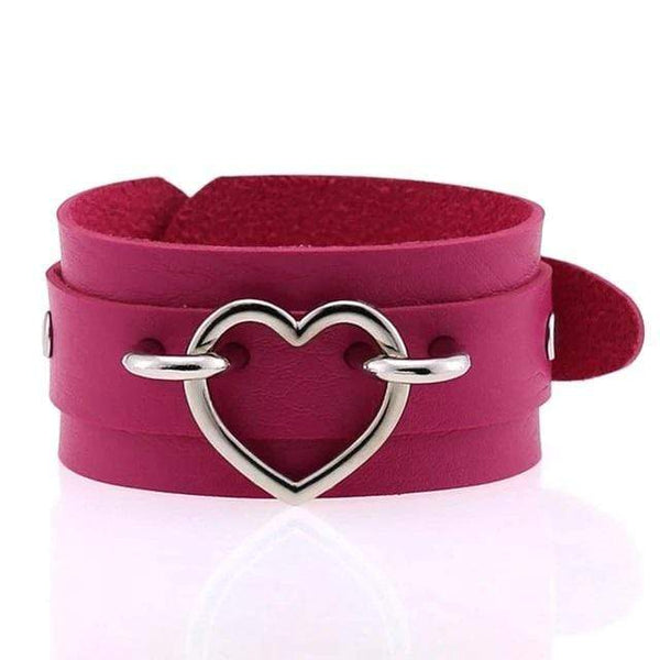 Gothic Locked Heart Bracelet