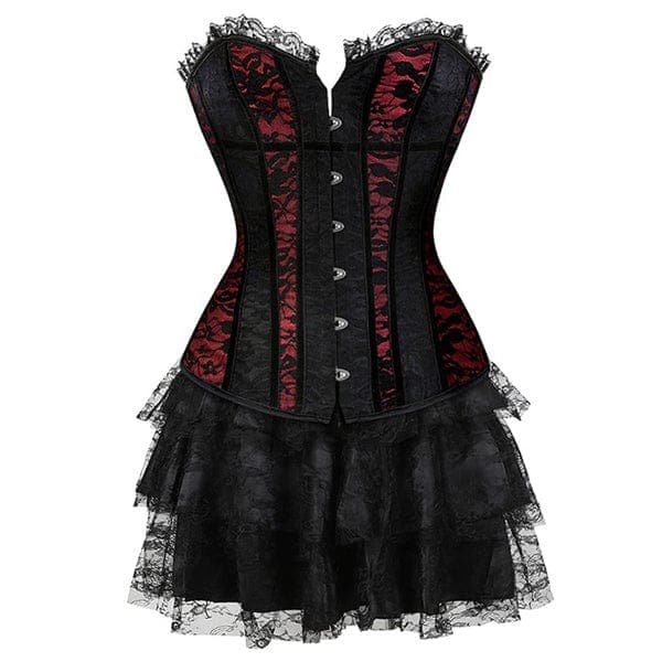 Dark Lace Overbust Corset