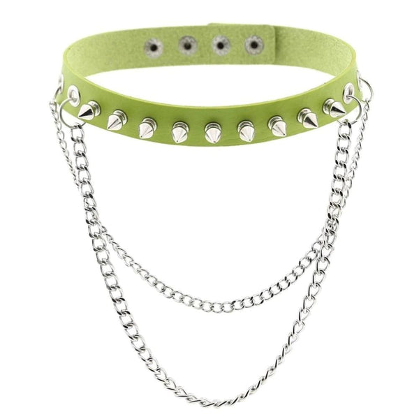 Emo Punk Chained Choker